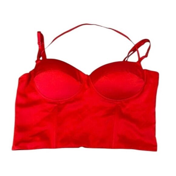 NWT Say what? Red size large zip back adjustable spaghetti strap camisole - Picture 1 of 15